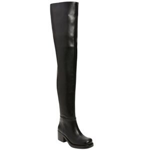 Jeffrey Campbell Reflect Thigh High Platform Boots Black Size 6 Statement OTK